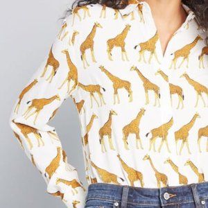 NWT sugarhill modcloth giraffe Top
